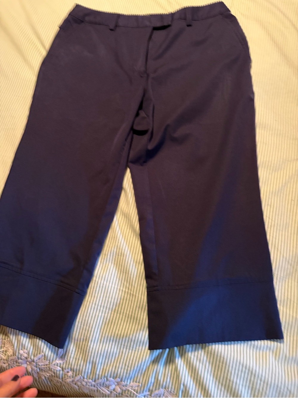 adidas Navy Capri Active Pants